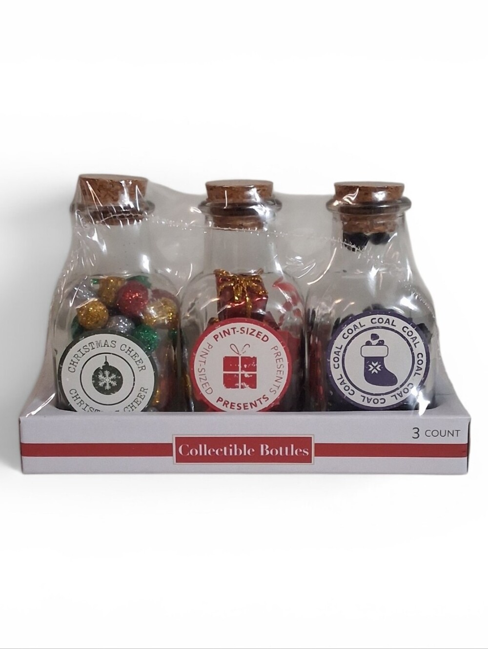 NWT Christmas Mini Craft Trio Bottle Set | Holiday Decor